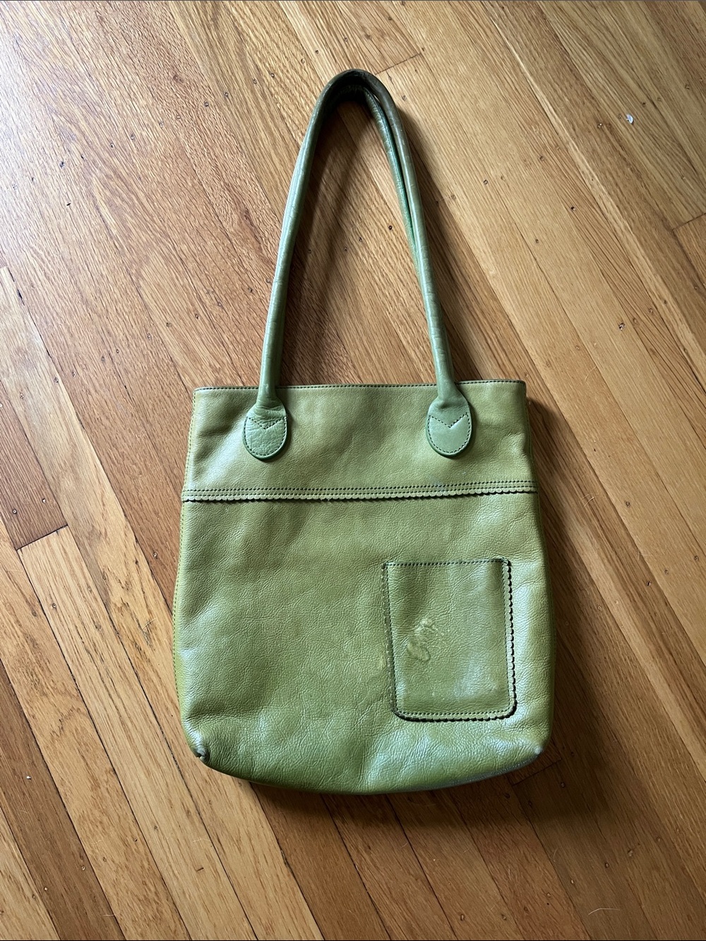 J. Jill Green Leather Shoulder Tote